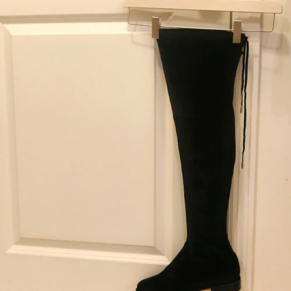 MARC FISHER BLACK VELOUR KNEE BOOTS WOMEN’S 7 M